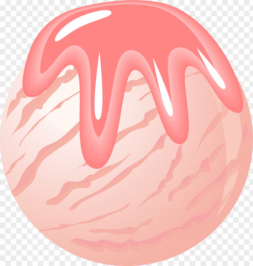 Hand Painted Pink Ice Cream Jam Juice Coconut PNG