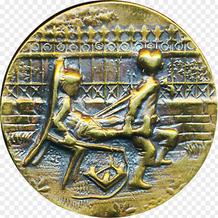 Brass Medal Bronze 01504 Gold PNG