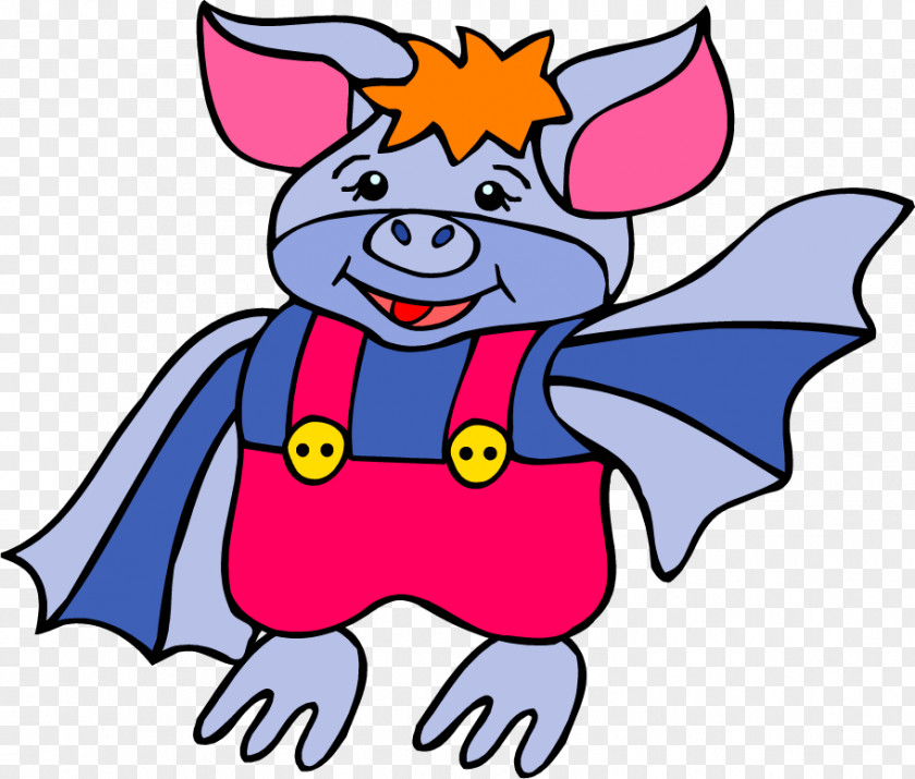 Piggy Bat Clip Art PNG