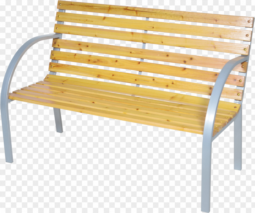 Wood Bench Metal Plastic Baumbank PNG