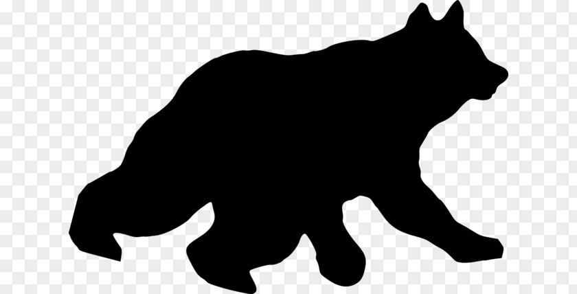 Bear Silhouette American Black Polar Clip Art PNG