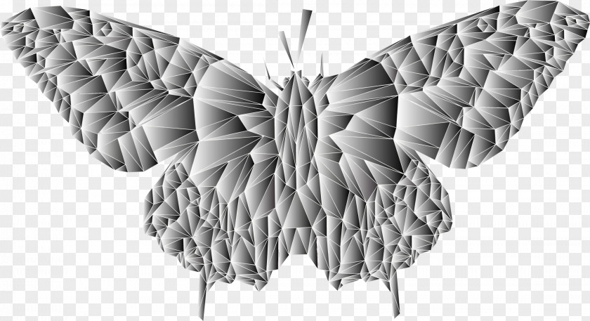 Low Poly Butterfly PNG