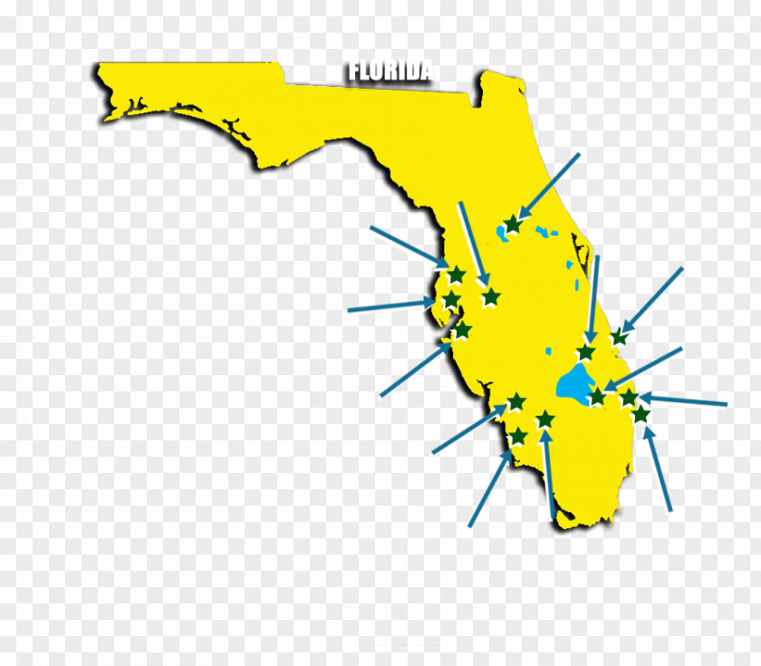 Map Everglades Miami Metropolitan Area Clip Art PNG