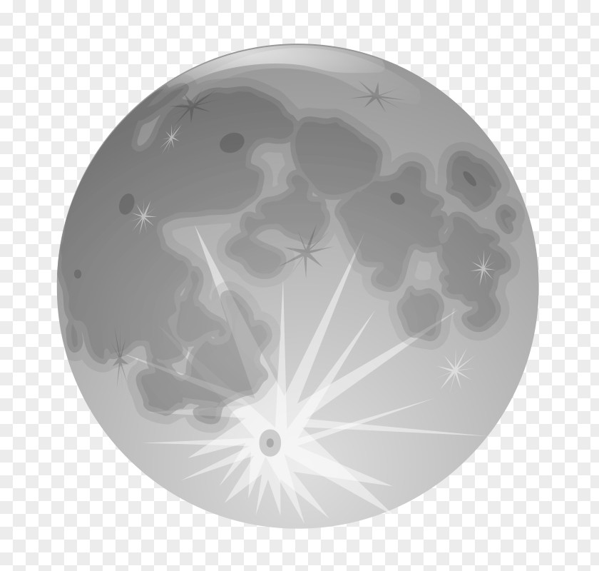 Outer Space Full Moon Clip Art PNG