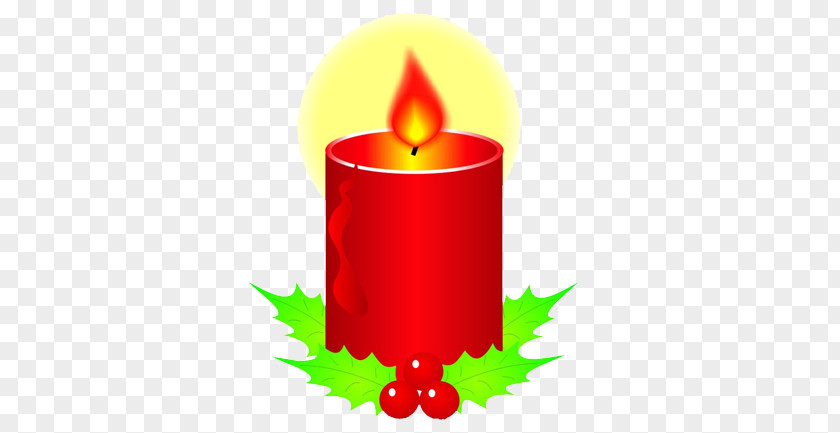 Red Burning Candles Clip Art PNG
