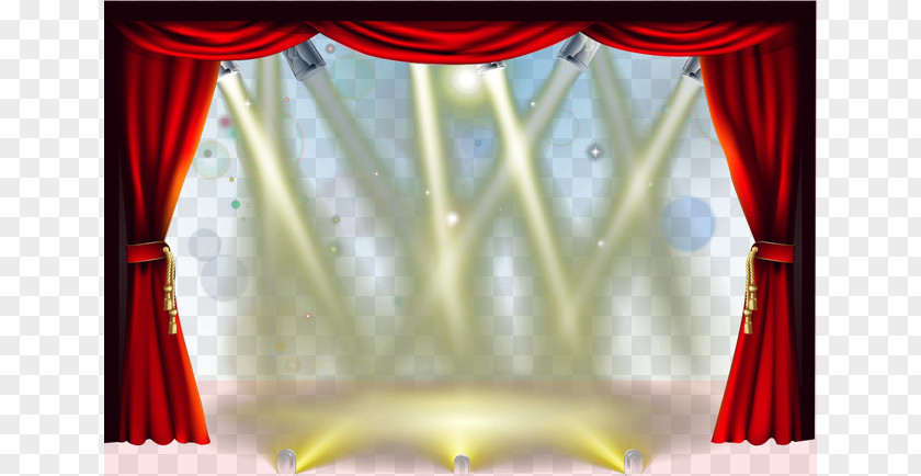 Stage Lighting Theater Drapes And Curtains PNG