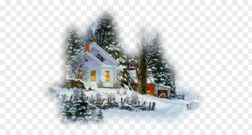 Christmas Landscape Animation Canvas PNG