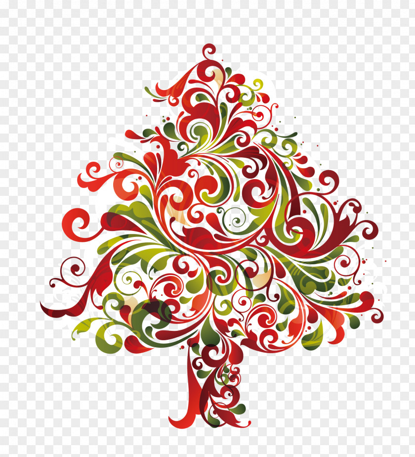 Christmas Tree Santa Claus Decoration PNG