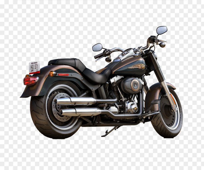Motorcycle Cruiser Harley-Davidson Fat Boy Softail PNG