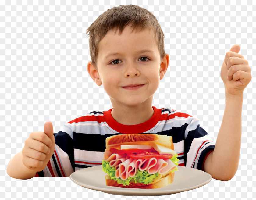 Child Junk Food Eating PNG