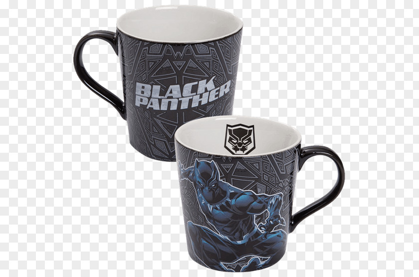 Chimichanga Black Panther Mug Ceramic Marvel Cinematic Universe Cup PNG