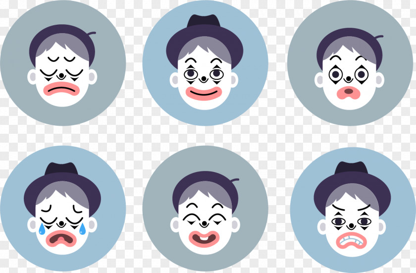 Clown Lost Mime Artist Emotion PNG