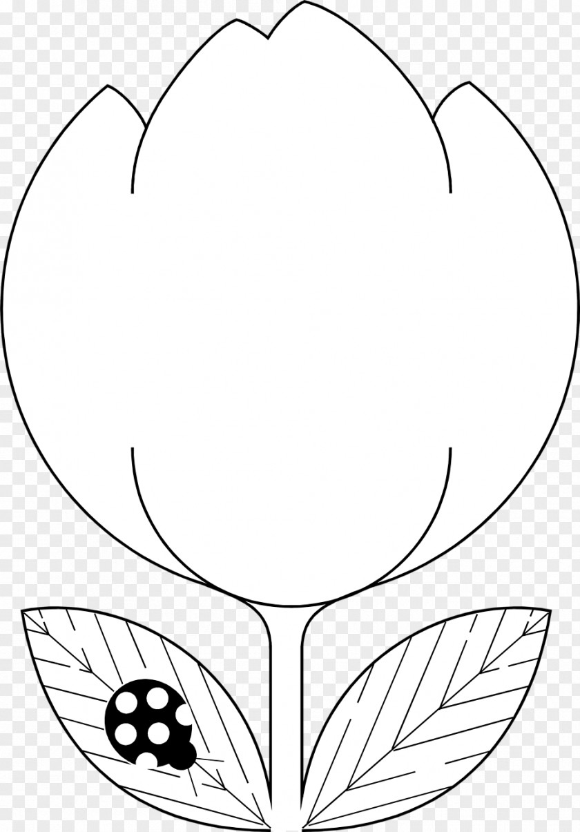 Ladybug Coloring Pages Clip Art Image Illustration Openclipart Black And White PNG