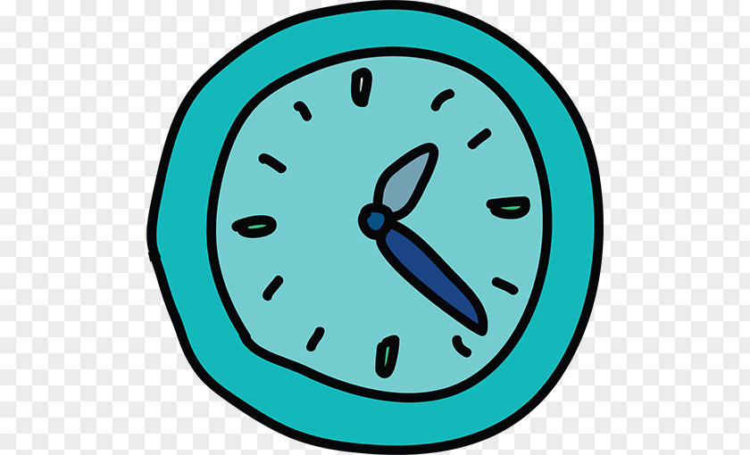 Blue Alarm Clock Cartoon Drawing Stock Footage PNG