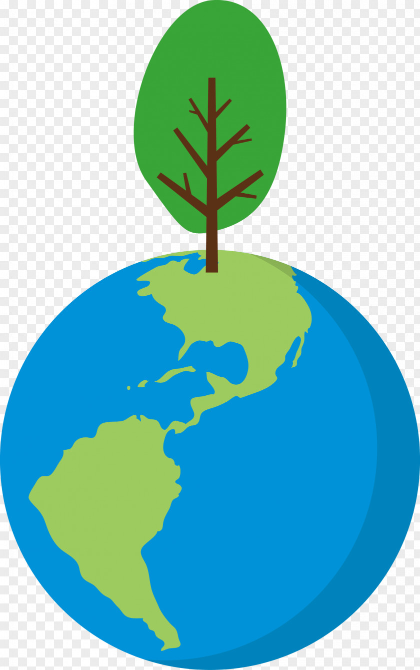 Earth Tree Go Green PNG