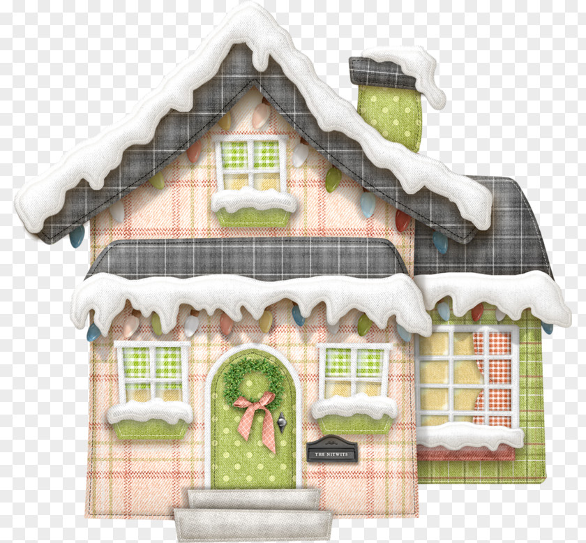 Housing Estate Label Gingerbread House Building Clip Art PNG