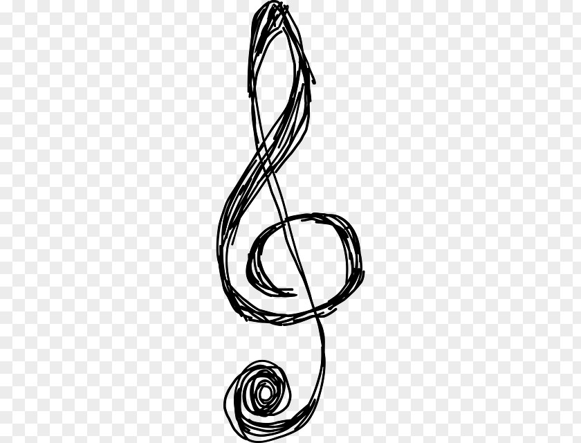 Line Art Staff Music Note PNG