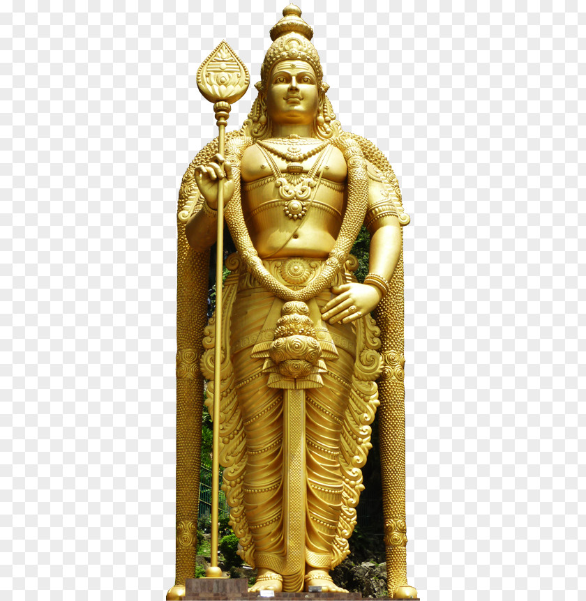 Lord Murugan Batu Caves Statue Hindu Temple Thaipusam Kartikeya PNG