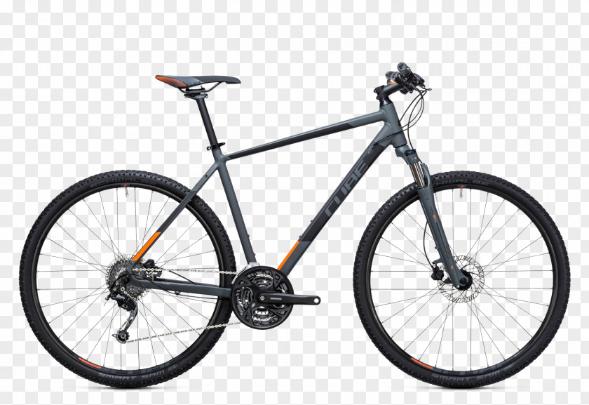 Orange Curve Hybrid Bicycle Mountain Bike Cyclo-cross Cycling PNG