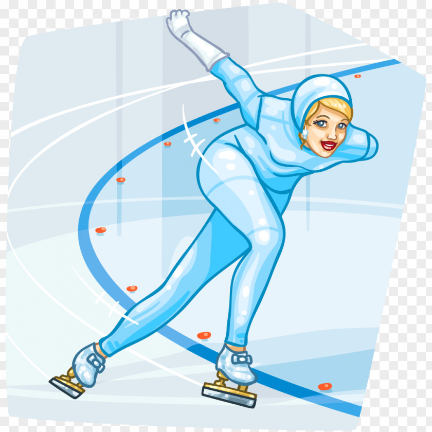 Ski Poles Ice Skates Winter Sport PNG