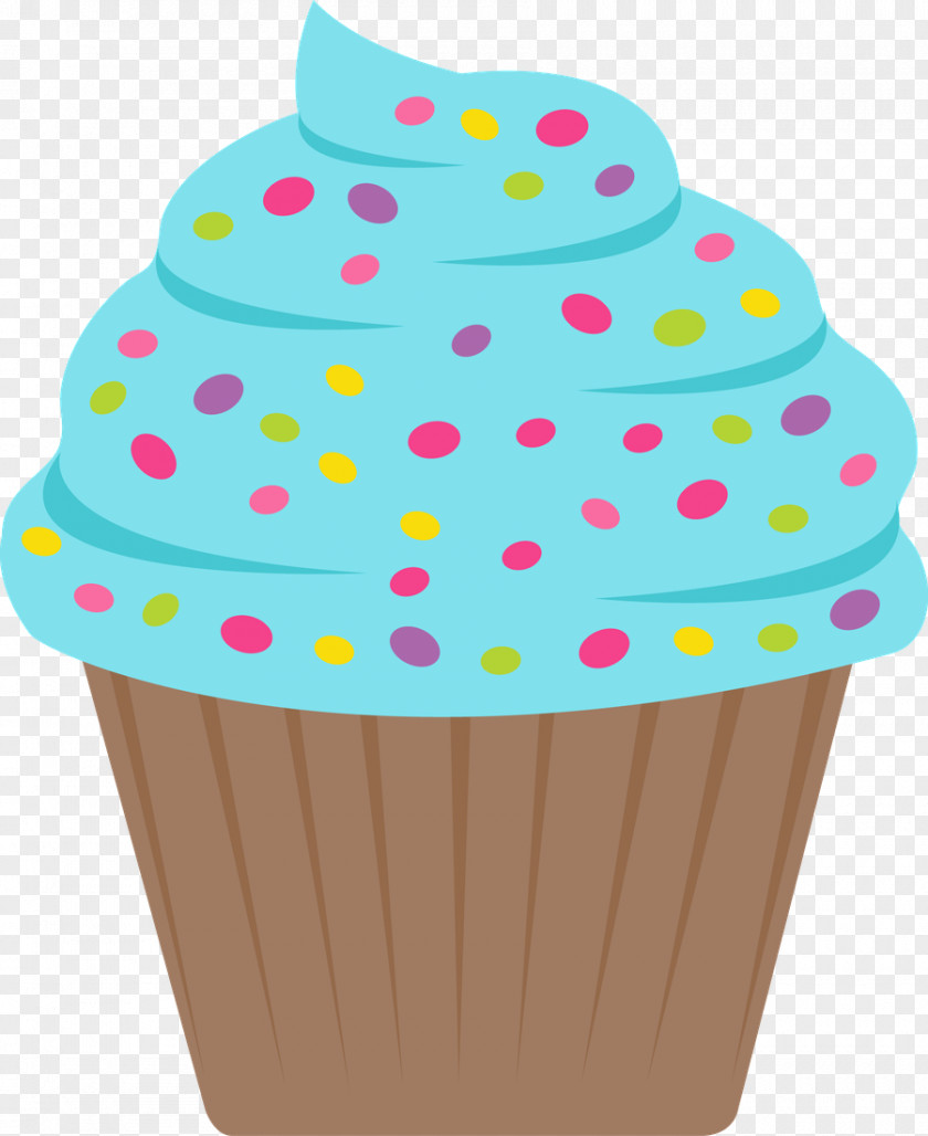 Cake Batter Cupcake Sprinkles Clip Art PNG