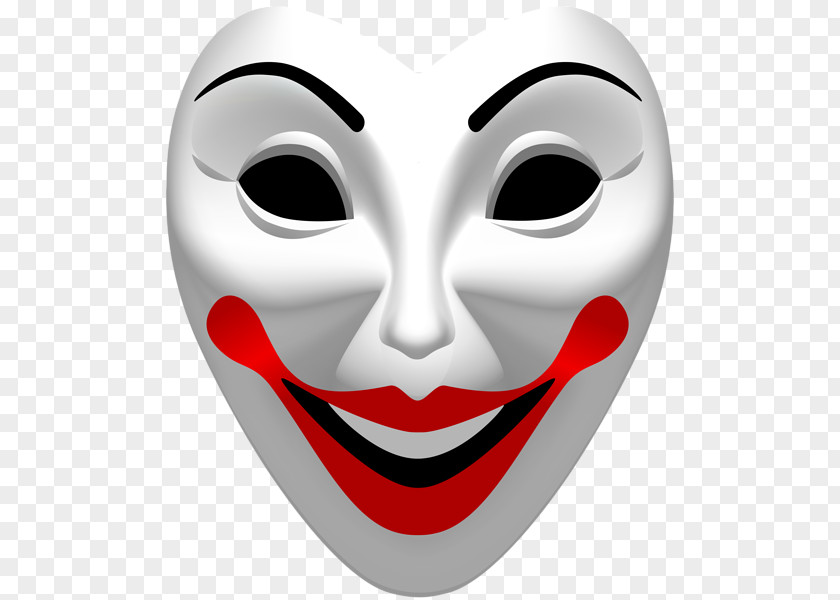 Carnival Mask Joker Black PNG