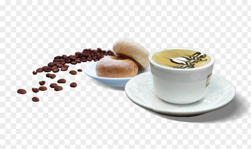 Coffee Cappuccino Cafe Bread PNG