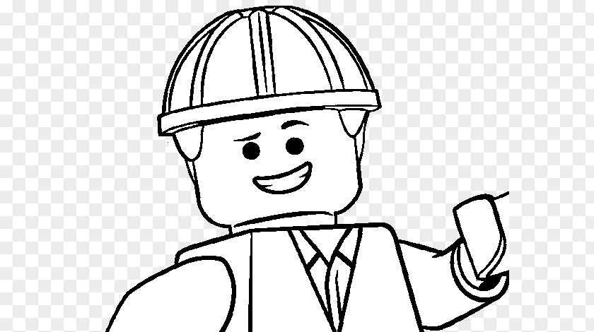 The Lego Movie Emmet Wyldstyle Bad Cop/Good Cop Coloring Book LEGO PNG