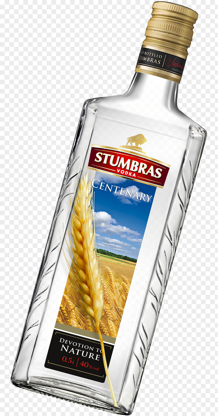 Wheat Spike Liqueur Vodka Stumbras Bottle Flavor PNG