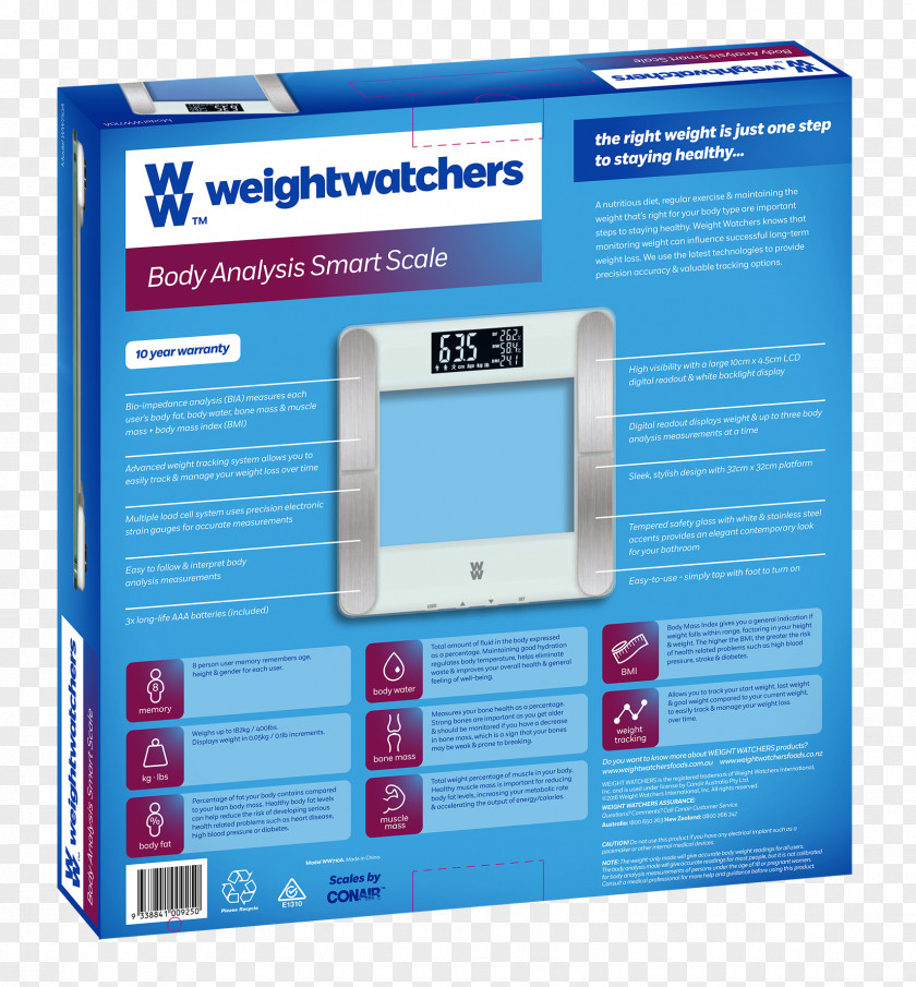 Flatlay Weight Watchers Body Composition Measuring Scales Human PNG