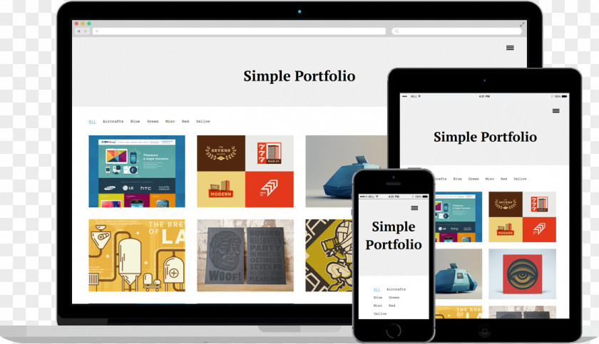 Resume Portfolio Responsive Web Design WordPress Theme Template System PNG