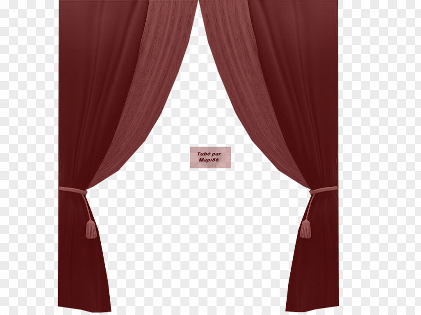 Rideau Rouge Curtain Red Maroon Firanka Voile PNG