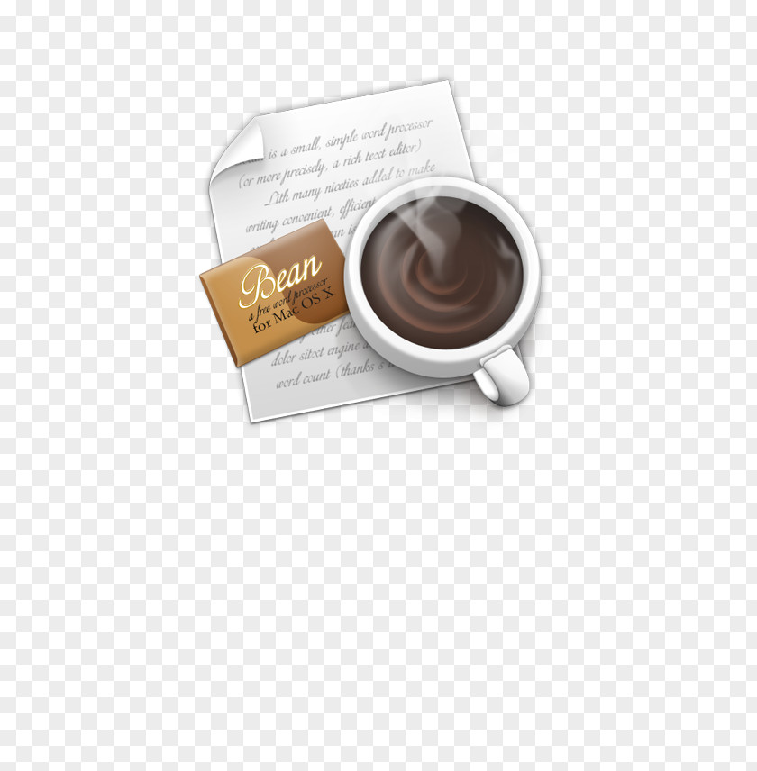 A Cup Of Coffee Word Processor Text Editor Bean MacOS Software PNG