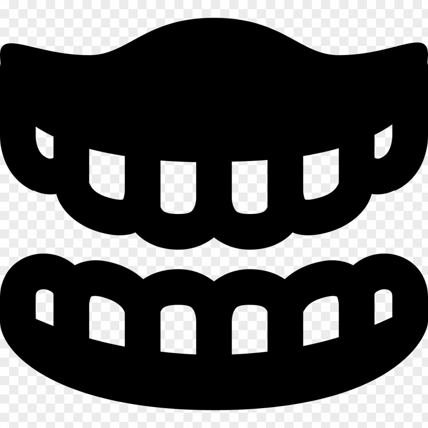 Dentures Tooth Font PNG