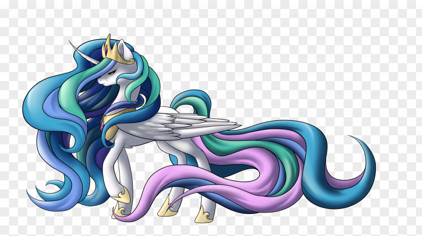 Horse Pony Princess Celestia Illustration Vertebrate PNG