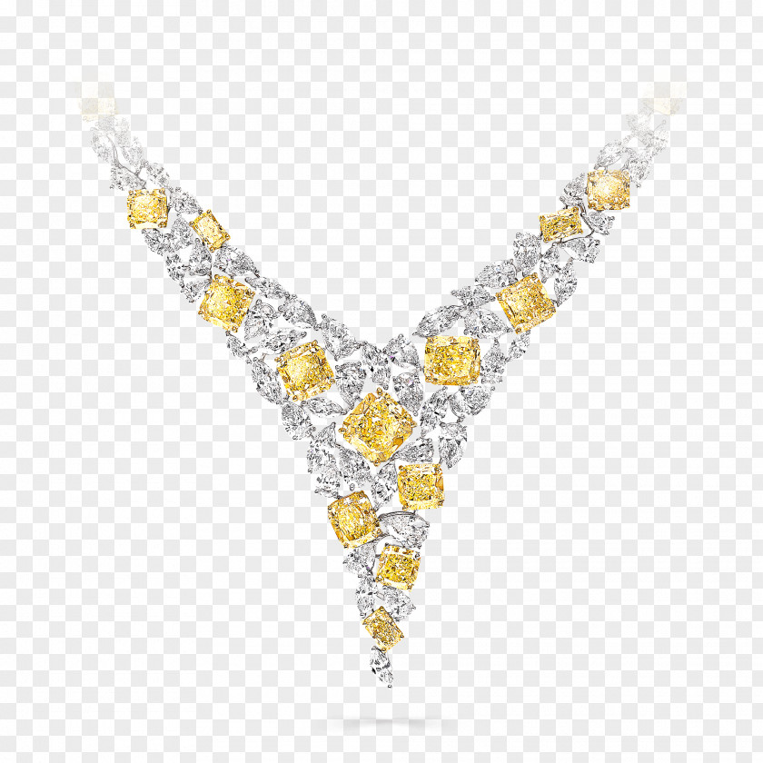 Necklace Diamond Yellow Jewellery Vector Graphics PNG