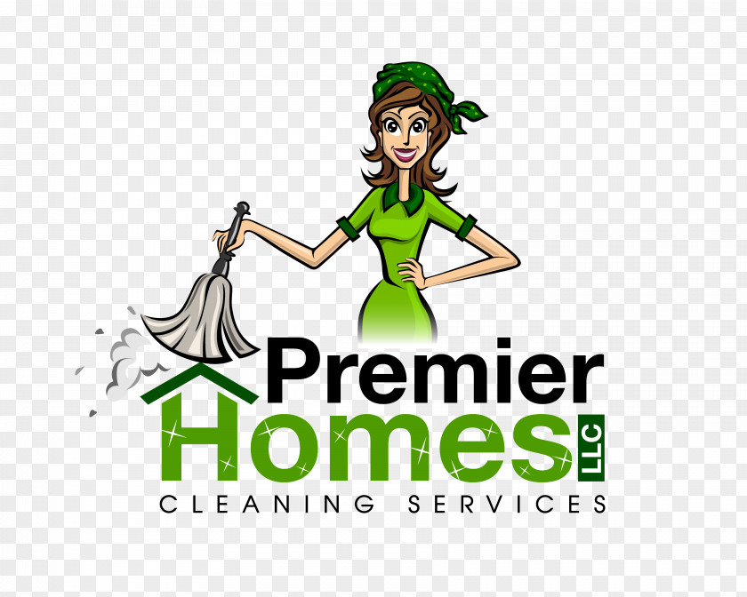 Premier Homes Cleaning Services Logo Maid Service Clip Art Illustration PNG