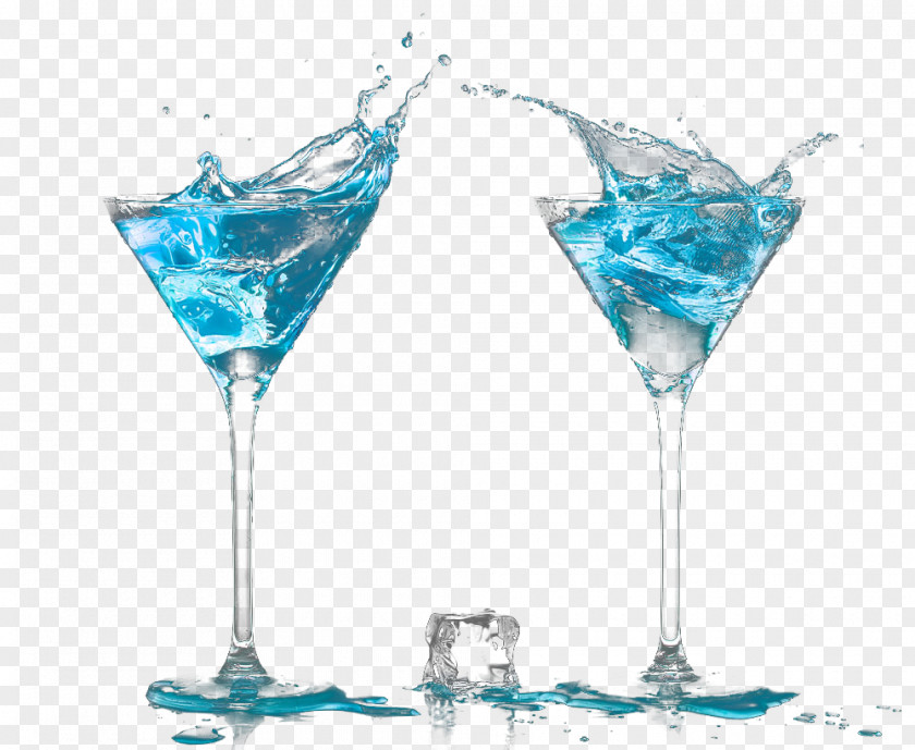 Blue Cocktail Wine Hawaii Martini PNG
