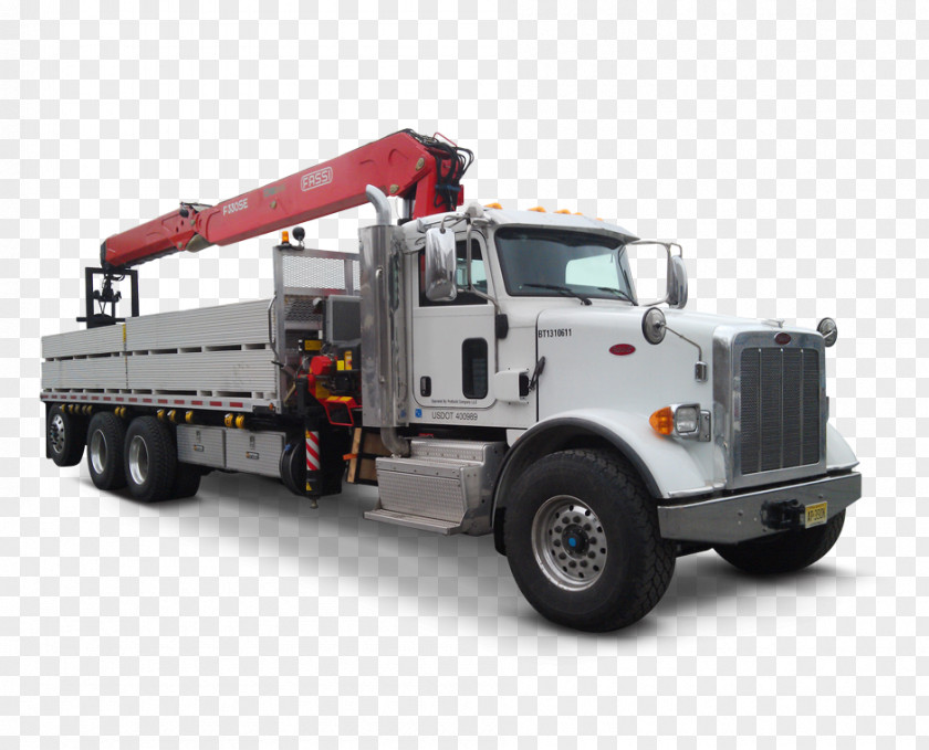 Car Commercial Vehicle Knuckleboom Crane Peterbilt Truck PNG