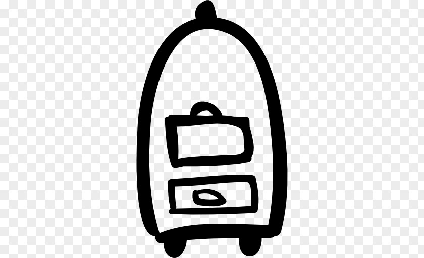 Hand Drawn Suitcase Drawing PNG