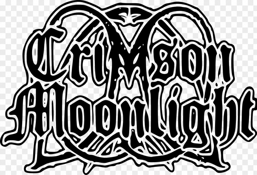 Moonlight Logo Crimson Unblack Metal Antestor PNG
