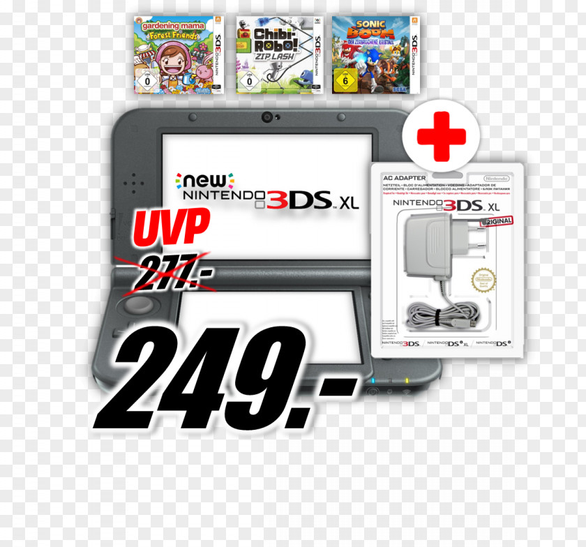 Nintendo New 3DS Nintendogs + Cats AC Adapter PNG