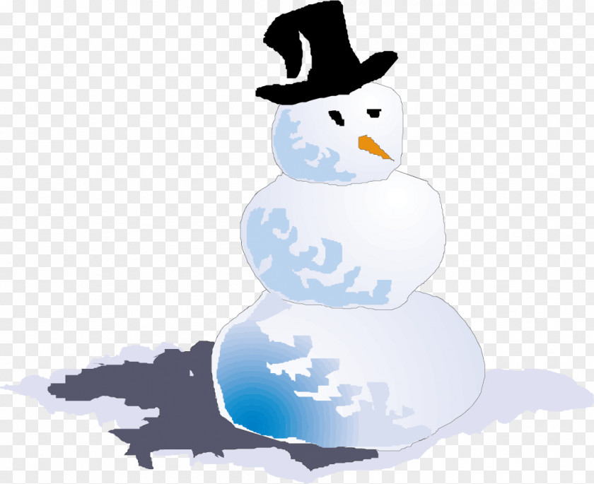Vector Snowman Wearing A Hat Euclidean PNG