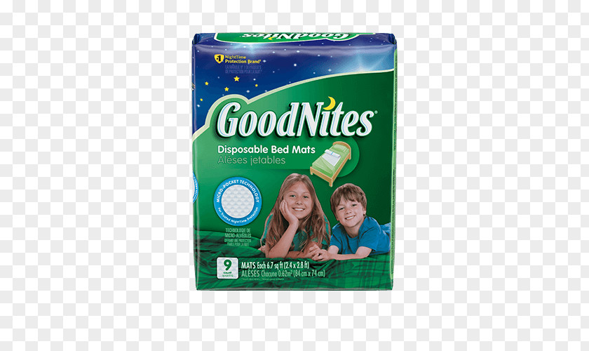 Bed Diaper GoodNites Disposable Mat PNG
