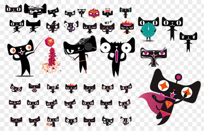 Cartoon Lynx Decoration Collection Tmall PNG