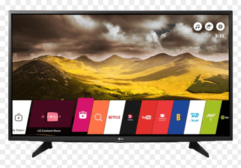 Hd Lcd Tv Smart TV LED-backlit LCD 1080p High-definition Television LG PNG