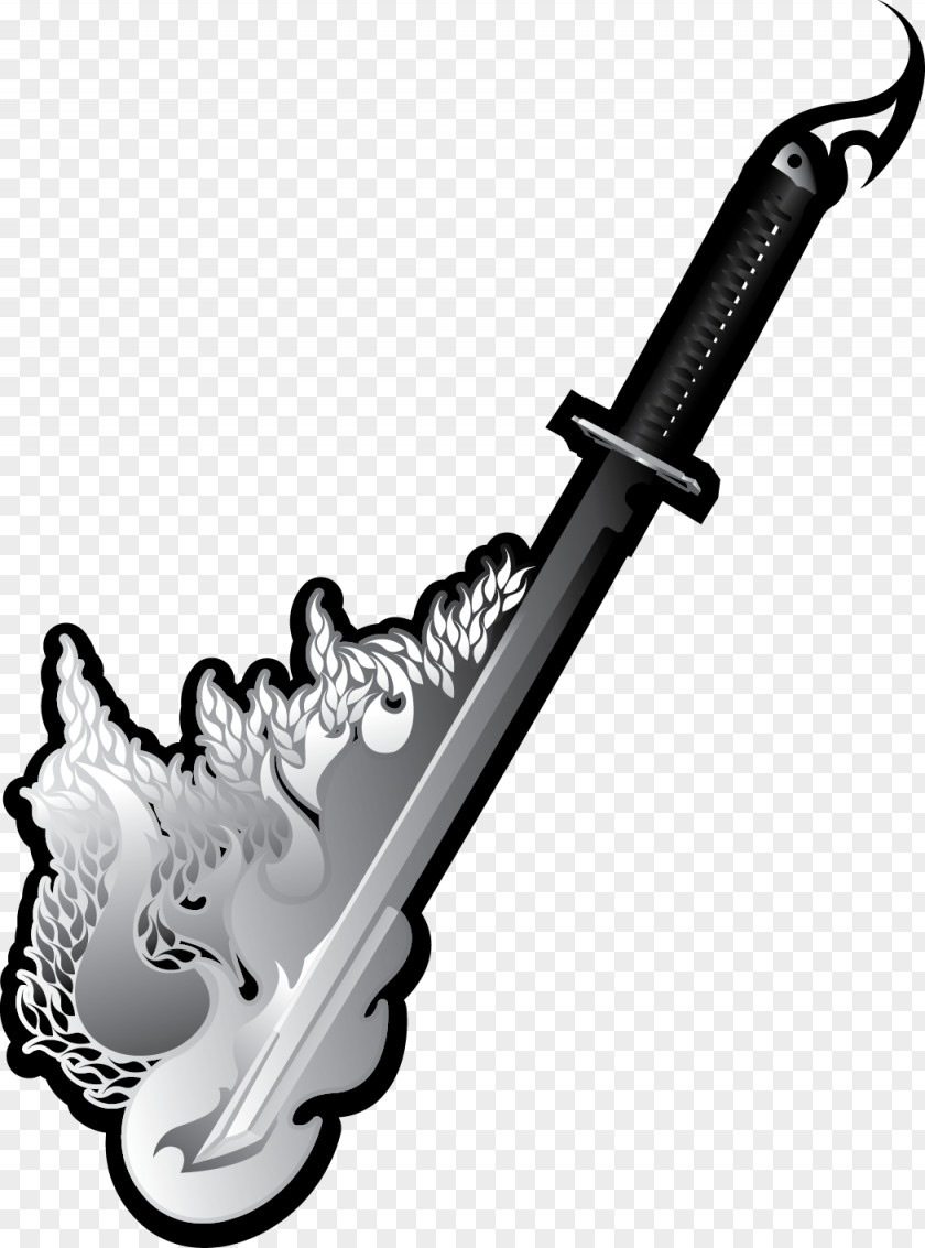 Vector A Samurai Sword Knife Katana PNG