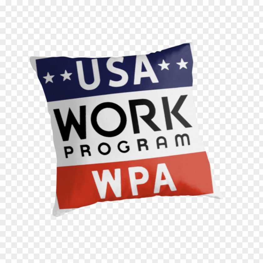 Works Progress Administration Cushion United States Of America Throw Pillows Rectangle PNG