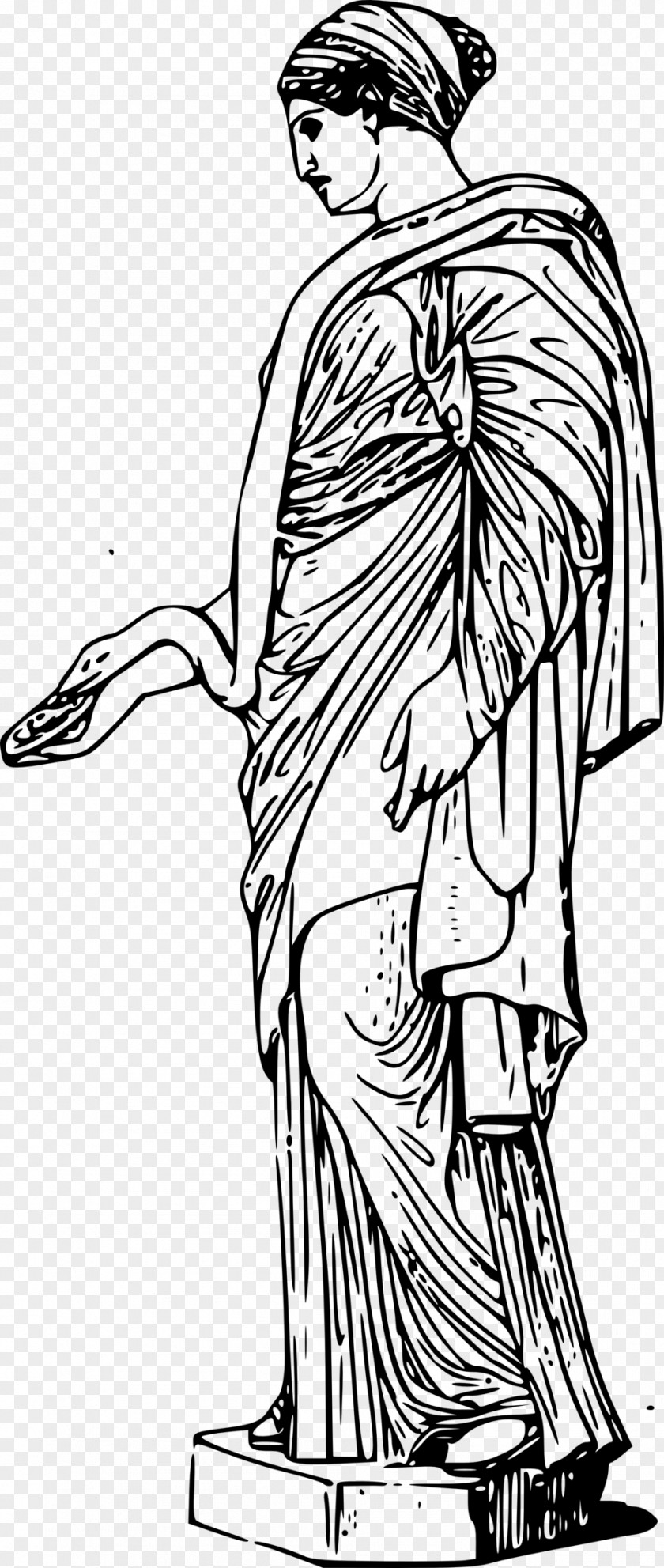 Ancient Greek Sculpture Statue Clip Art PNG