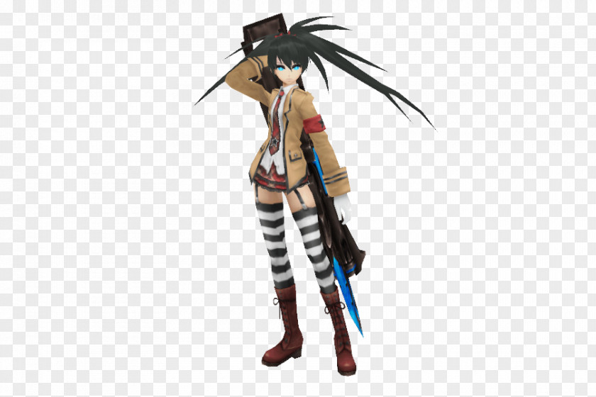 Black Rock Shooter Costume Design Illustration Figurine Animated Cartoon PNG